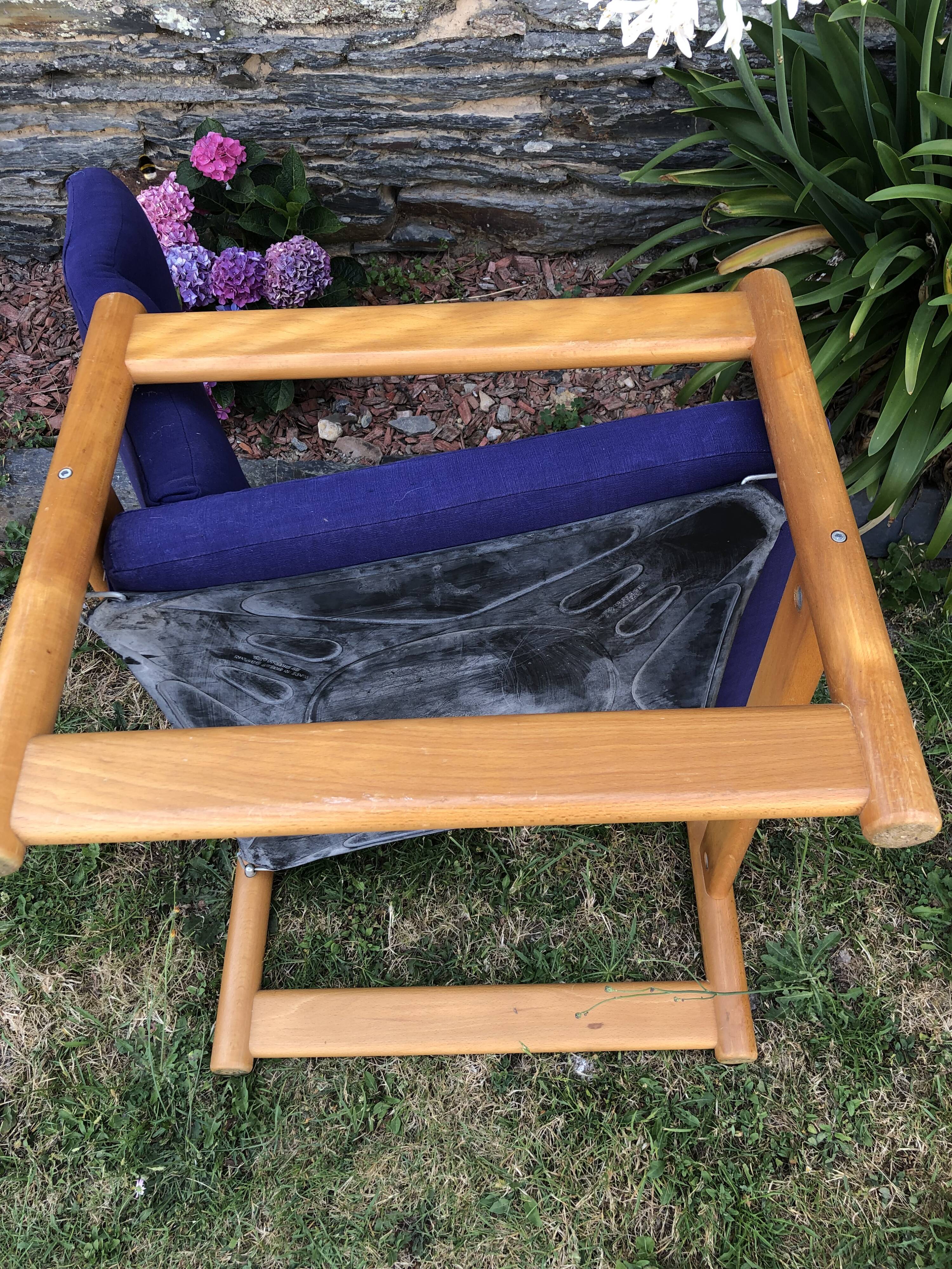 Duo de fauteuils vintage en hêtre lupton morton de john morton