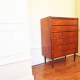 6 Scandinavian teak drawers