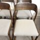 Lot de six chaises « traîneau » Baumann assises restaurées