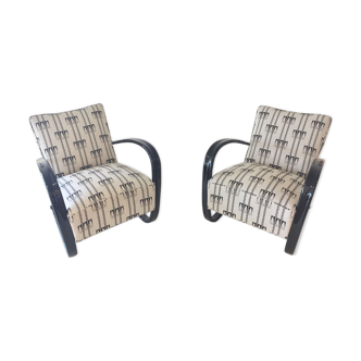 Paire de fauteuils H269 – Jindrich Halabala