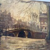 Vue d’Amsterdam signée Guildemeister