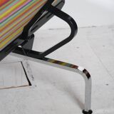 Compact sofa Eames Vitra Alexander Girard Miller stripe fabric