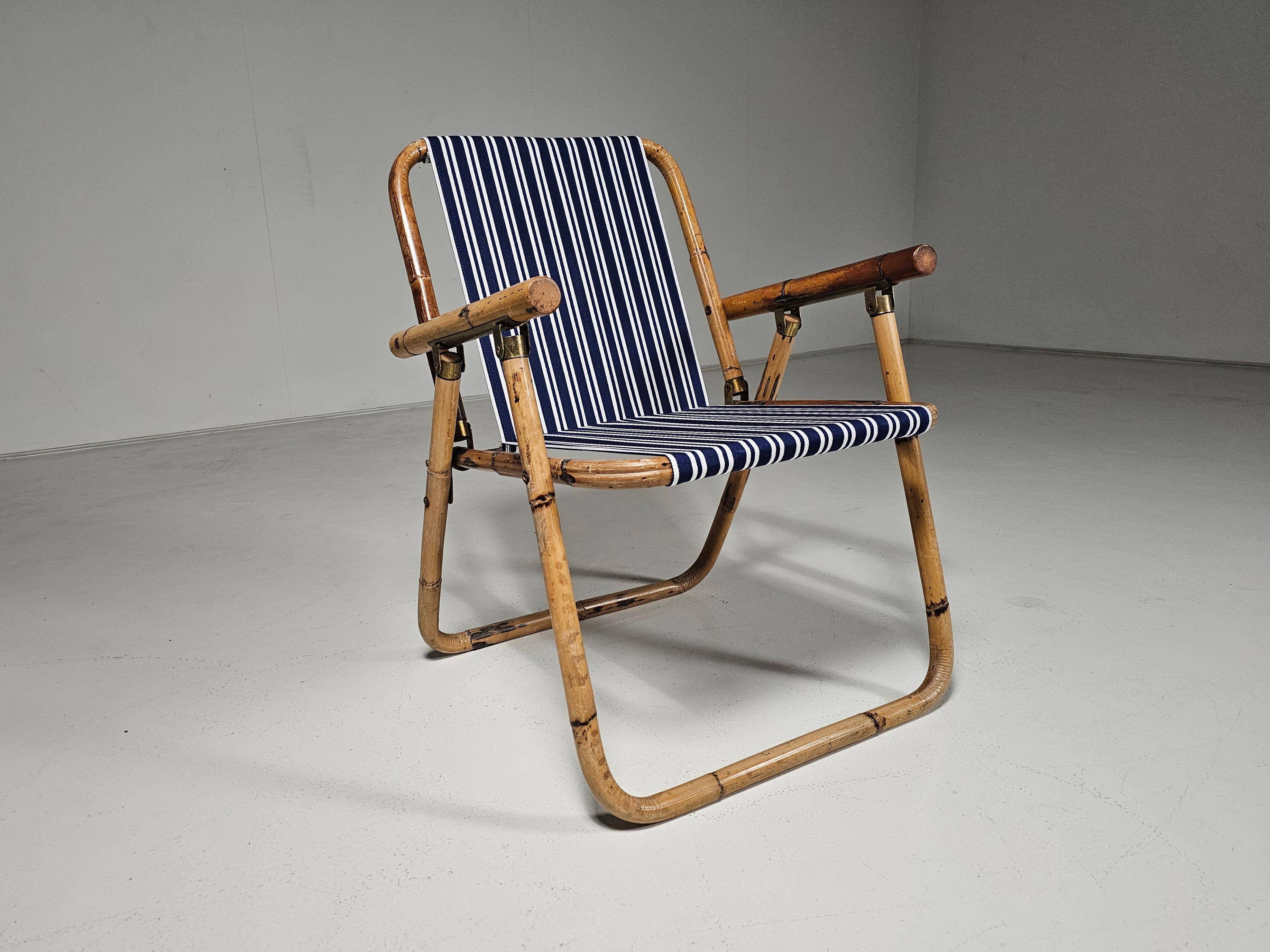 "Patio" dining set in bamboo, Italy, 1960s