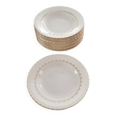 12 assiettes à potage vintage L'Amandimoise