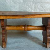 Footrest stool made of old wood