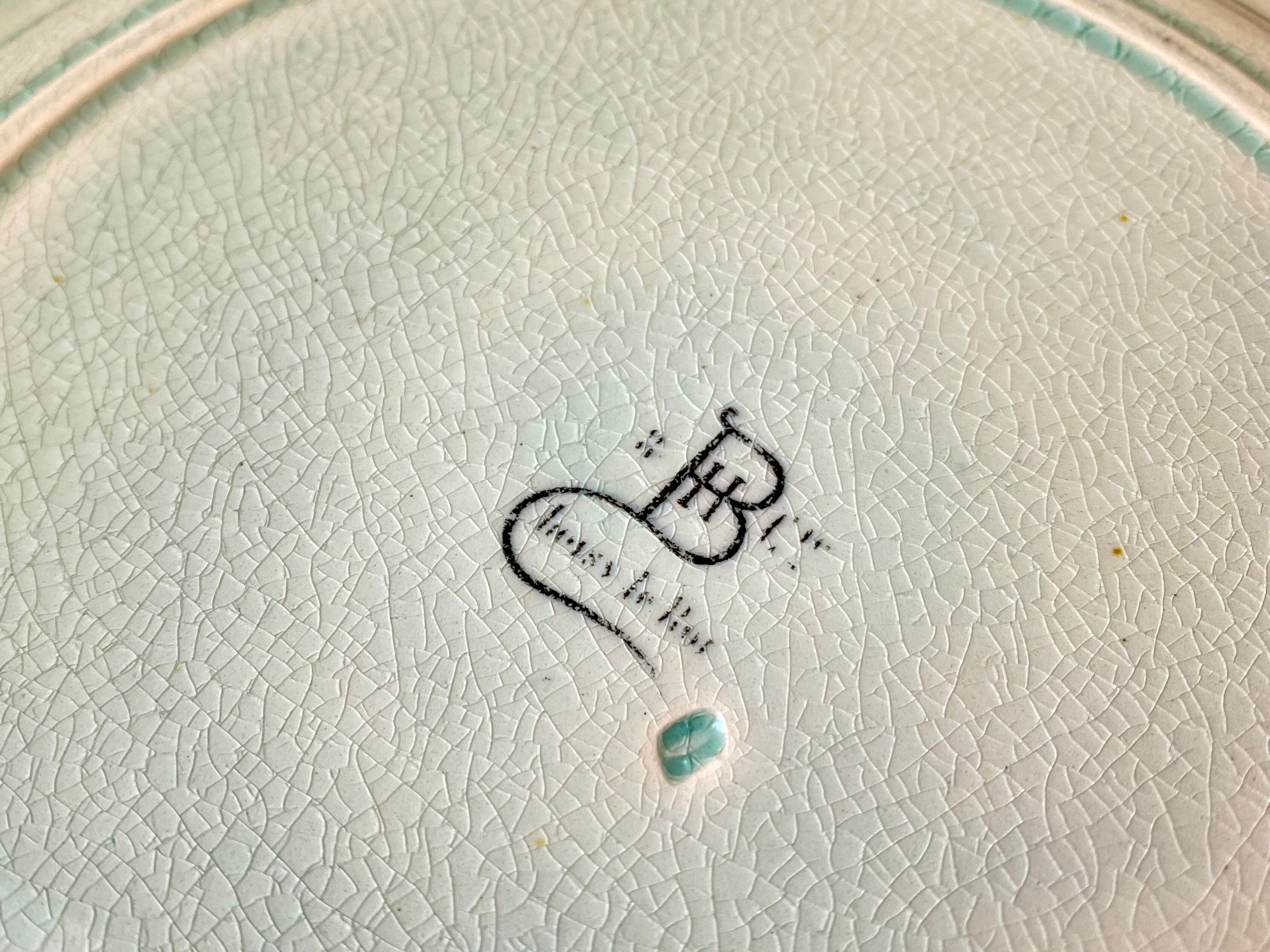 Dessert plates slurry HB Choisy the vintage king 60s lot of 5 plates