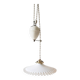 Opaline suspension, adjustable height.