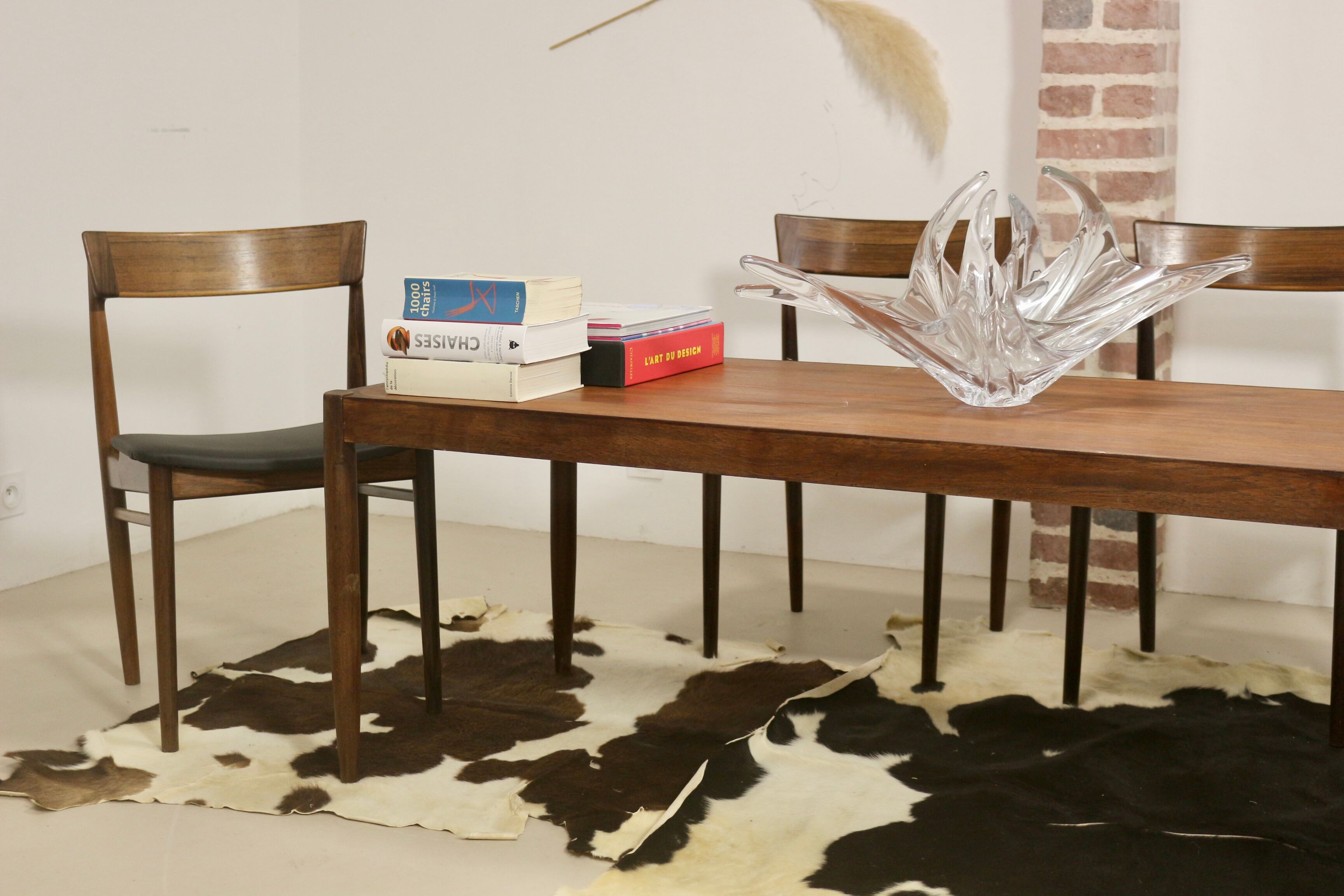 Scandinavian teak coffee table year 60 : Ref : Rosy