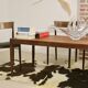 Scandinavian teak coffee table year 60 : Ref : Rosy