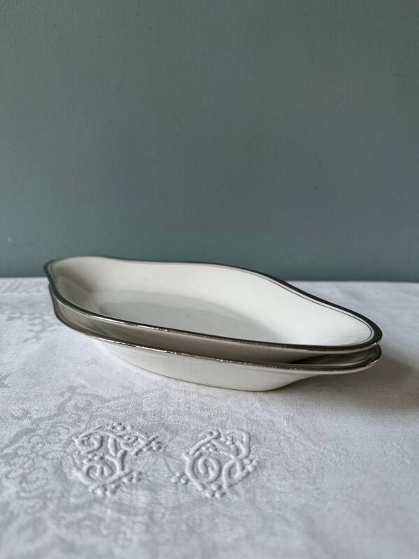 4 plats en porcelaine de Limoges Jules Vieillard XIXème