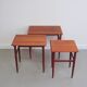 Tables gigognes en teck vintage x3