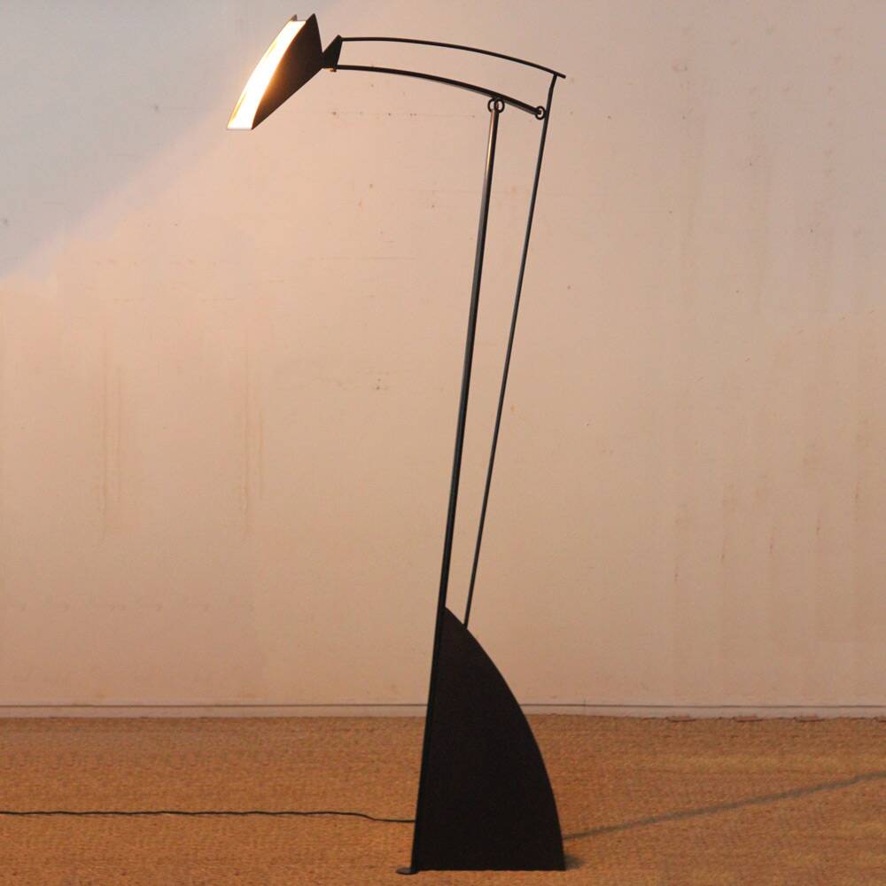 Metal floor lamp from the 1990s