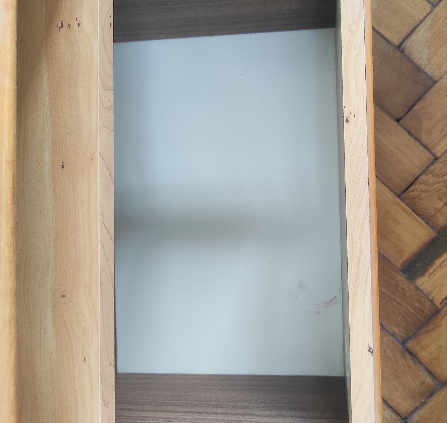 Table de chevet vintage SIMAT style indus / bateau