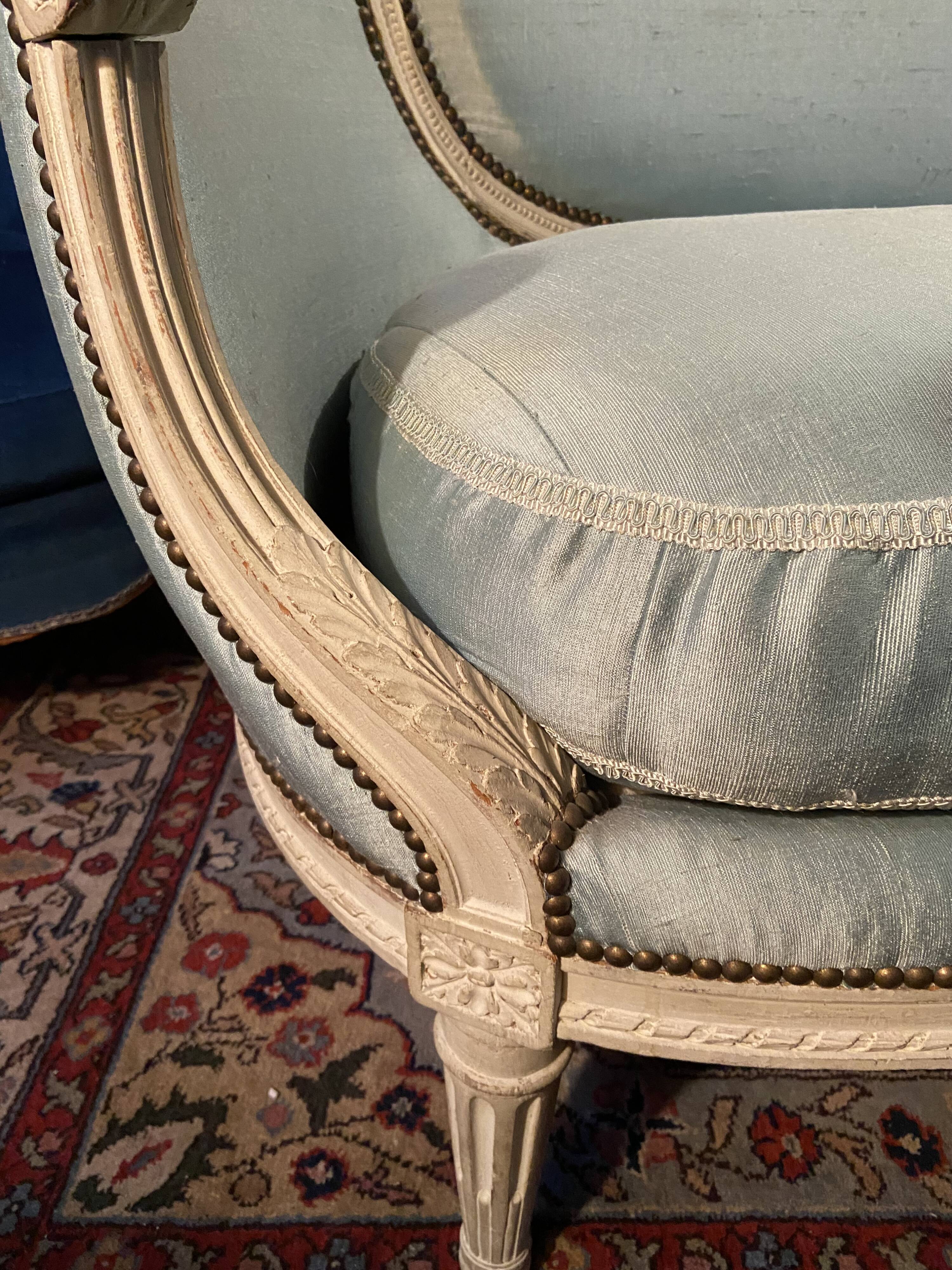 Louis XVI basket sofa from the 18th century