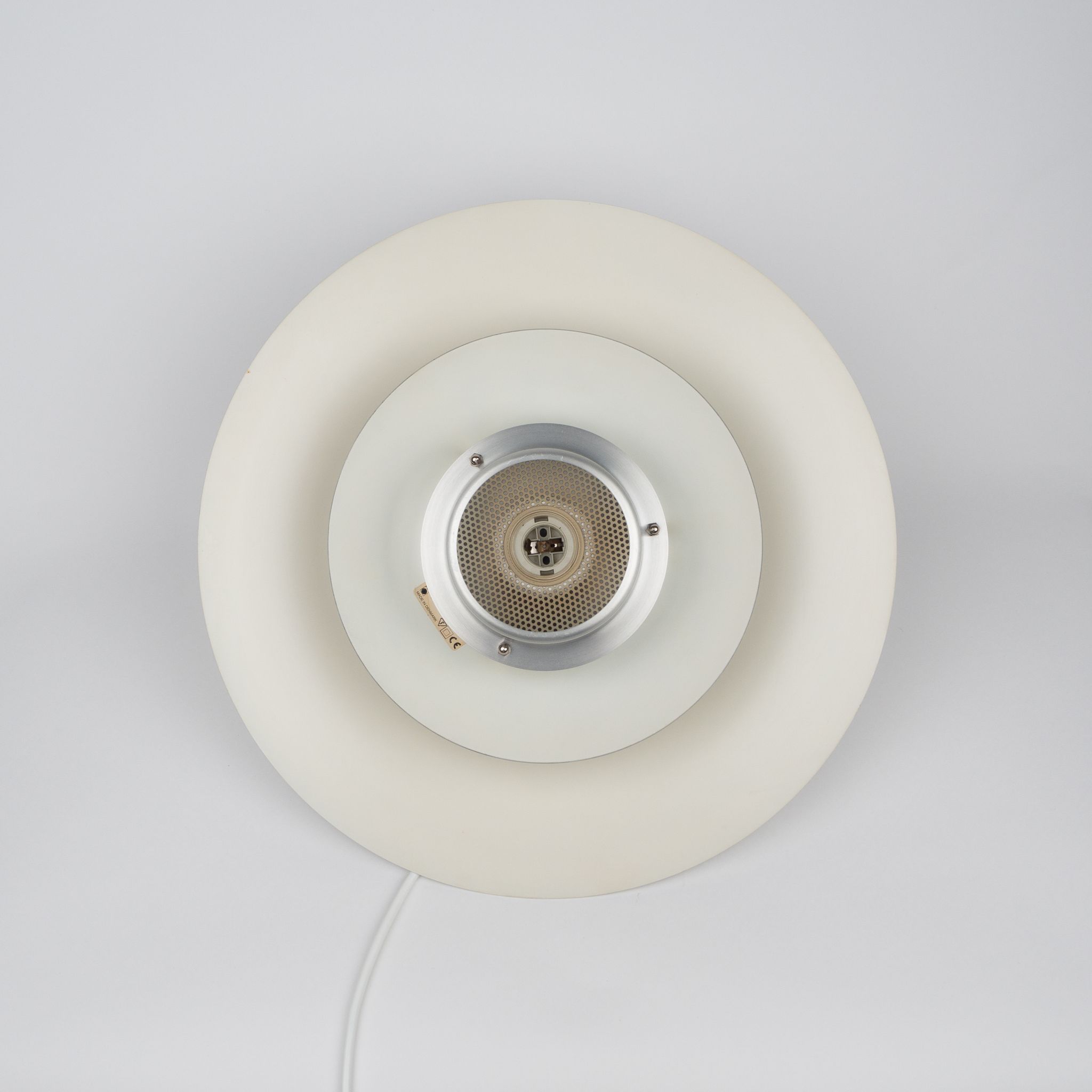Pair of Danish vintage pendant lamps Volga by Kurt Wiborg, Jeka, 1980s