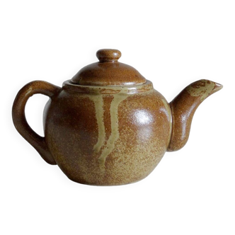 Small glazed stoneware teapot/herbal tea pot J. Gaubier