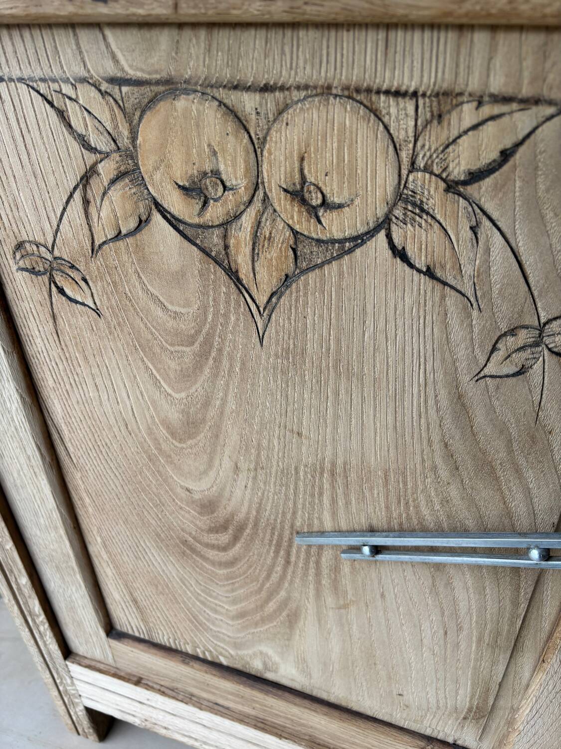 Antique raw wood dresser