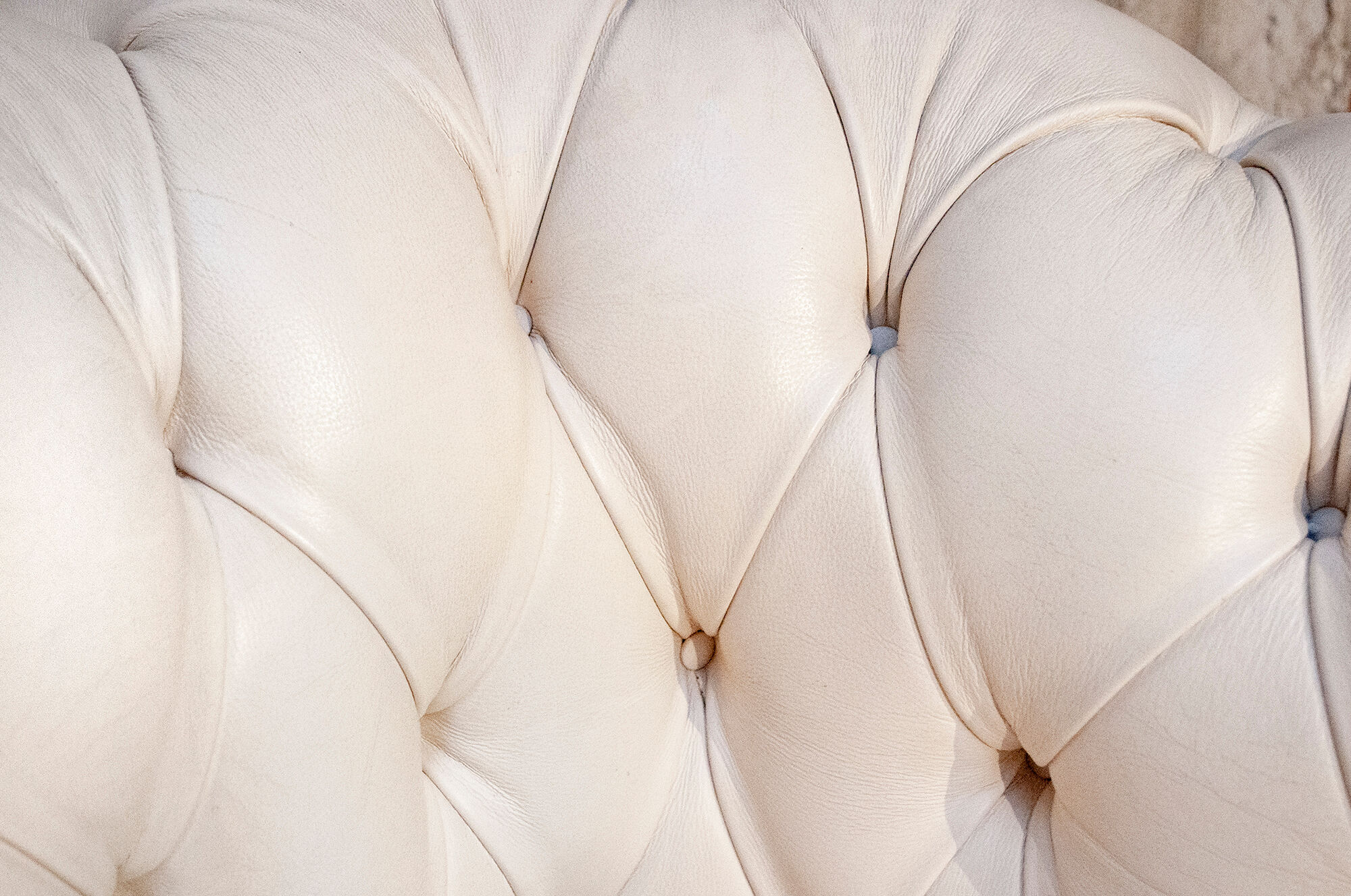 Canapé deux places en cuir Chesterfield par Pavia & Pavia International Design Italia années 1990