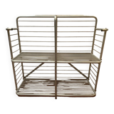 20th century curved aluminum bakery rack