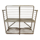 20th century curved aluminum bakery rack