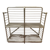 20th century curved aluminum bakery rack