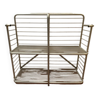 20th century curved aluminum bakery rack