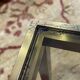 Set of 3 brass nesting tables by Guy Lefevre for Maison Jansen