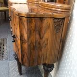 Pair of bedsides in walnut veneer 1940s