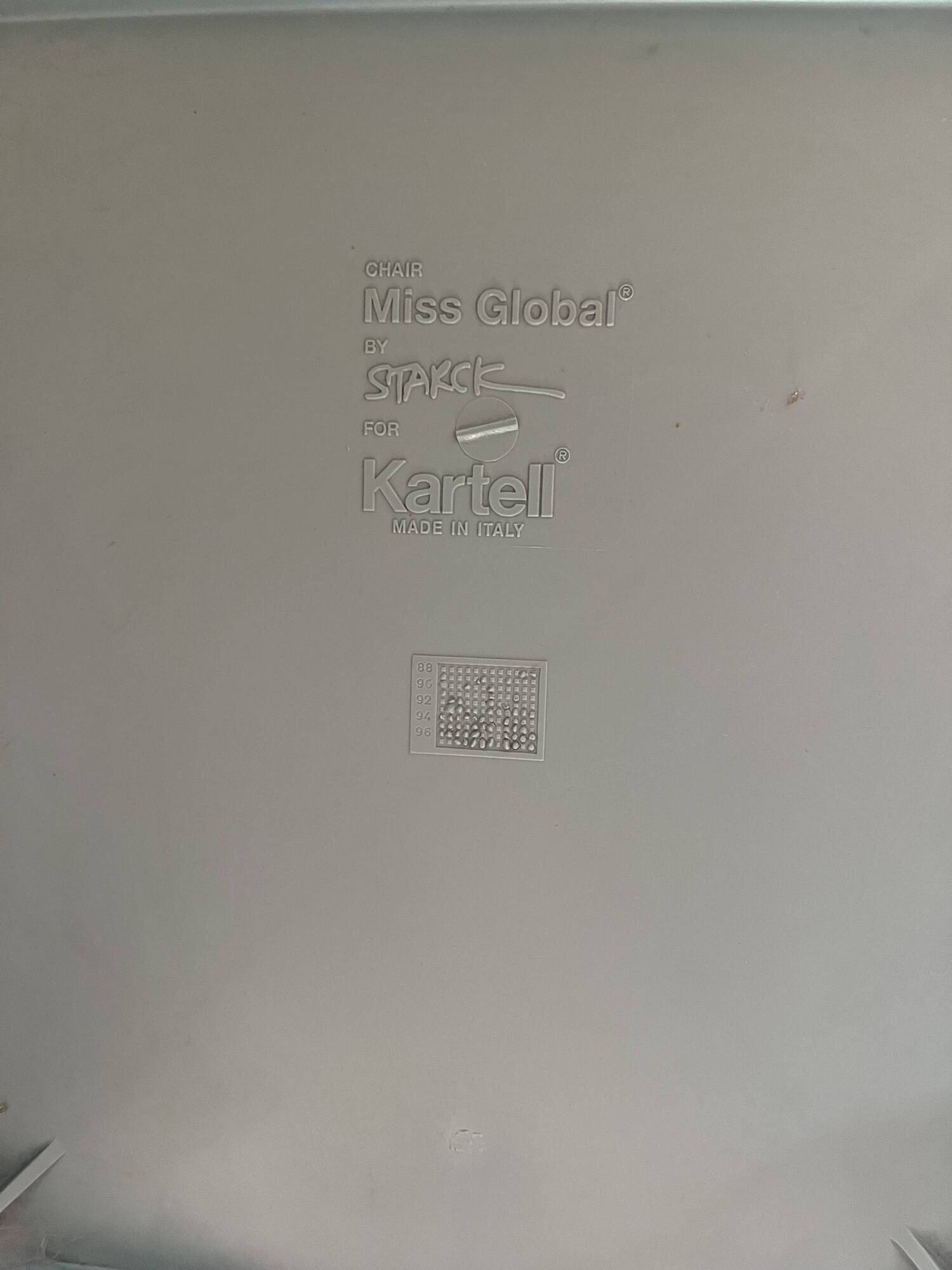 Set of 6 Miss Global chairs by Philippe Starck for Kartell
