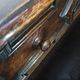 Particularly cool English chest of drawers. Dated (Charles 2 era). Made of solid oak with beautiful patina.
