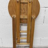 Folding stool by Roger Tallon in pine, 1960