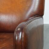 Set of 2 Sheepskin Leather Armchairs