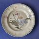 Fluted plate Longchamp, decorated with dragonflies and flowers.