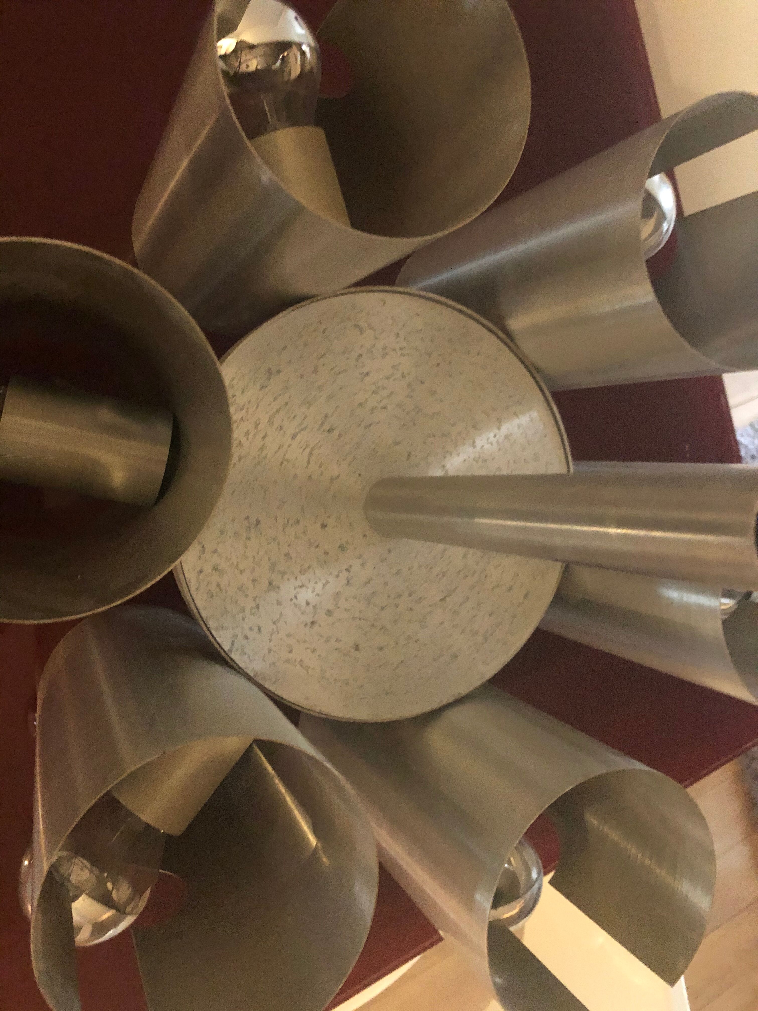 Chandelier set and Wall Lamps Space age