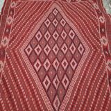 Hand-woven red margoum carpet