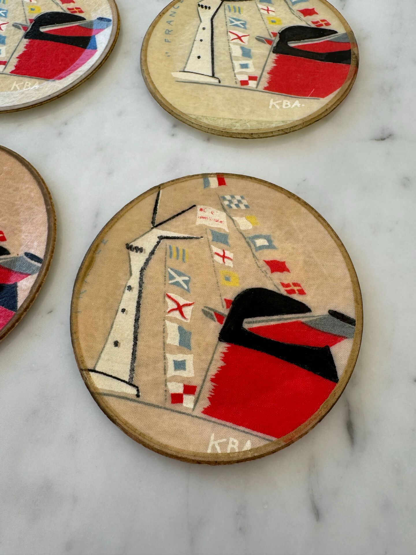 Set 4 dessous verre - Paquebot « France »
