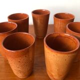 Digoin cups in glazed stoneware