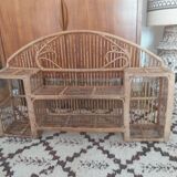 Vintage rattan shelf