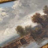 Landscape framed early twentieth