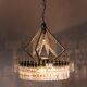 Chandelier 6 lights metal brass 70