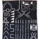Tapis berbère noir et blanc