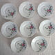 8 coffee cups model Eglantine, vintage Haviland Limoges