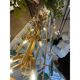 Monumental Rectangular Strip Listelli Murano Glass Chandelier by Simoeng