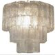 Large Chandelier in Murano Tronchi Glass from Venini, Italy, 1960s
