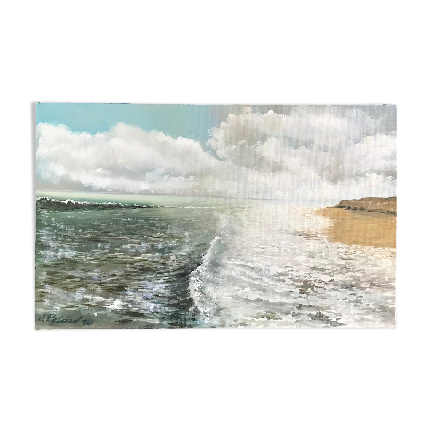 Painting sea and beach