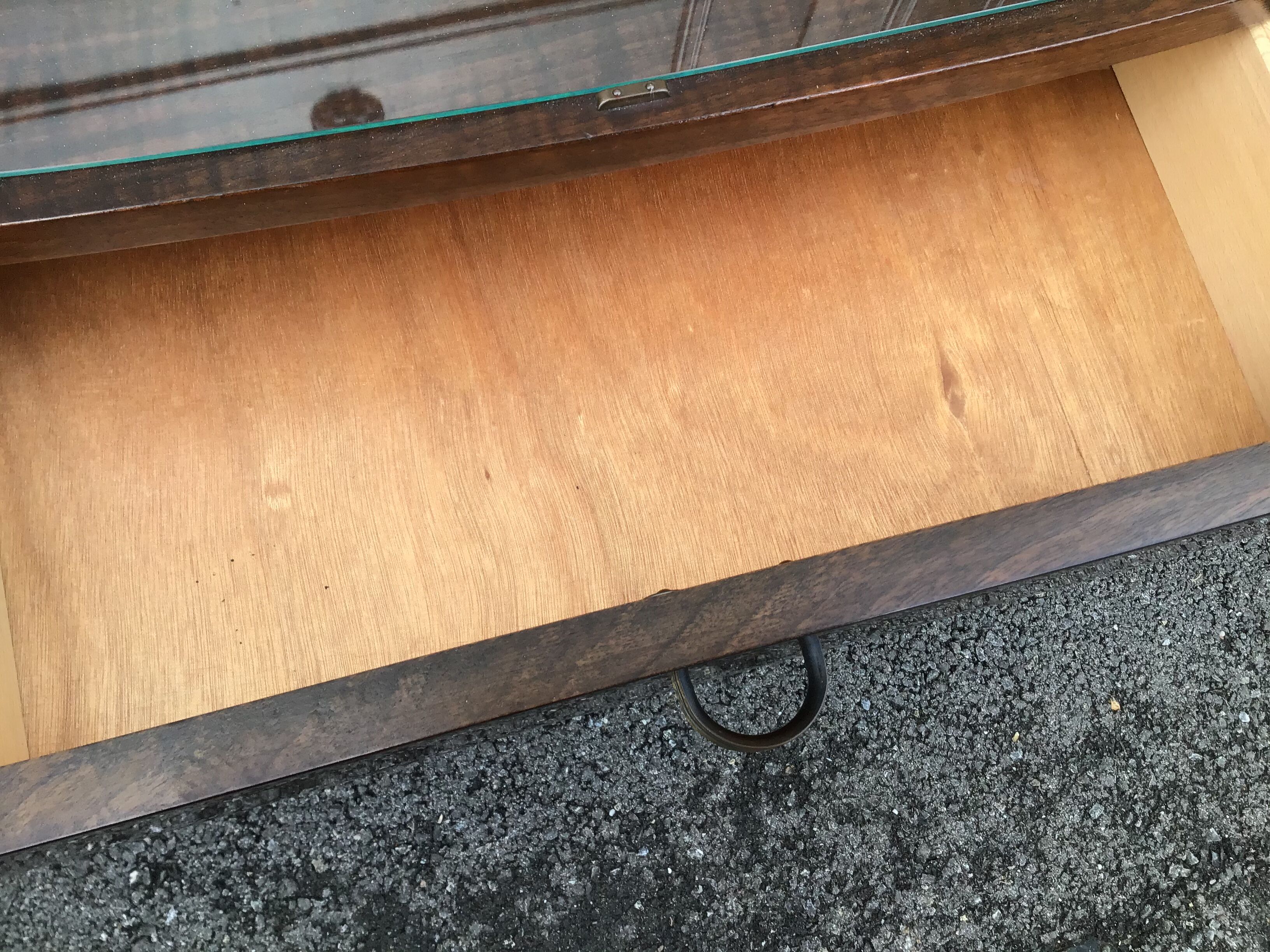 Scandinavian bedside feet compass 1970 walnut