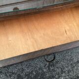 Scandinavian bedside feet compass 1970 walnut