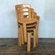 Series of 4 chairs model 3300 designer Bruno Rey design Kusch - co 1970 vintage