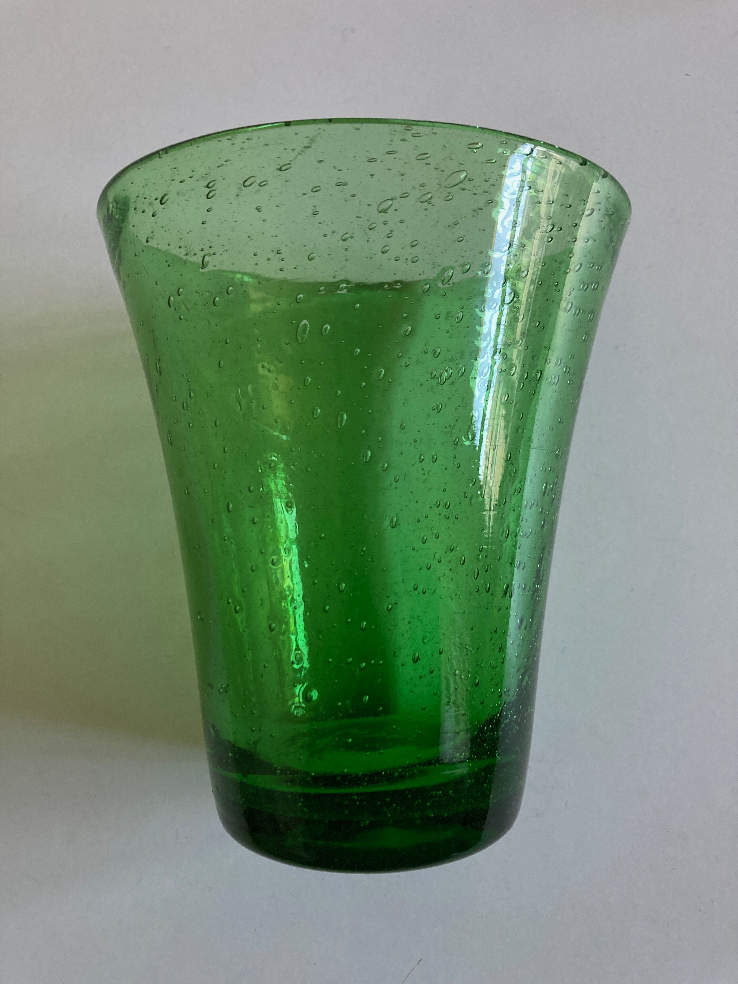 Vase en verre bullé de Biot 1960