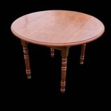 Cherry wood shutter table with two extensions + 4 chairs
